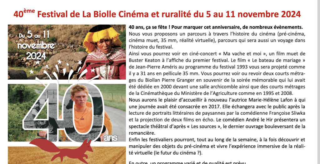 Les séances cinéma