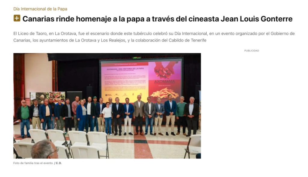 Canarias rinde homenaje