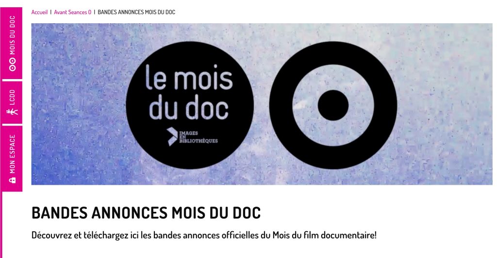 Les séances cinéma