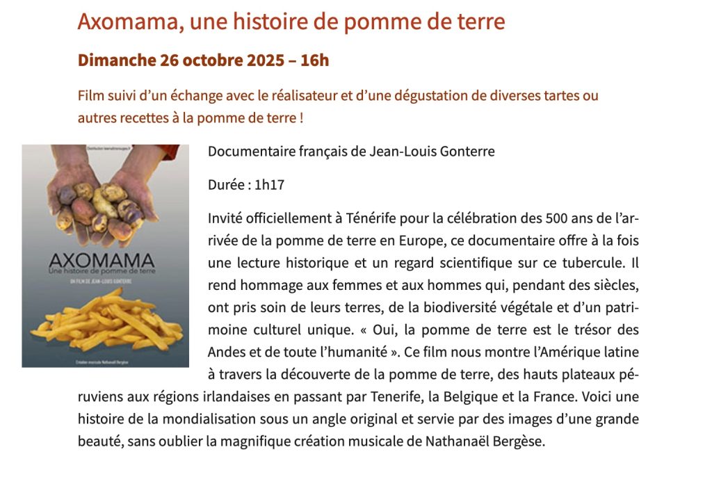 Les séances cinéma cine-molette